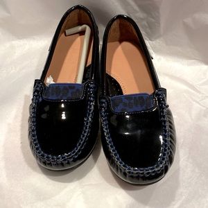 Venettini 55- Ferry Leather Black/ Navy Loafer Size Eu 30